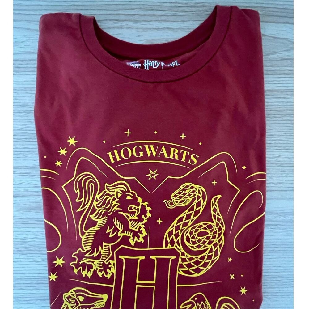 Harry Potter Kids Hogwarts Logo Wizarding World T-Shirt  Boys Girls Size 12-14